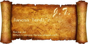 Jancsa Teréz névjegykártya