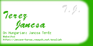 terez jancsa business card